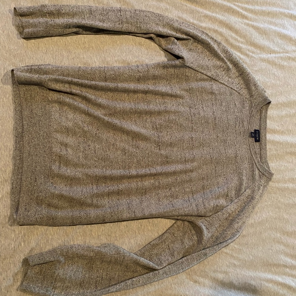 Grey j crew mens sweater size medium